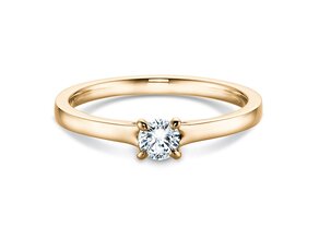 Verlobungsring Modern in 9K Gelbgold mit Diamant 0,25ct H/SI
