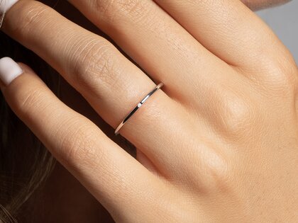 Verlobungsring Promise Petite in 9K Weißgold mit Diamant 0,005ct G/SI