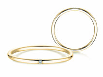 Verlobungsring Promise Petite in 9K Gelbgold mit Diamant 0,005ct G/SI