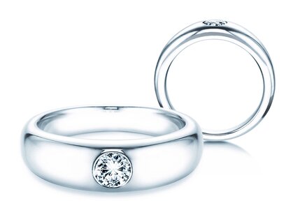 Verlobungsring Promise in 18K Weißgold mit Diamant 0,30ct G/SI