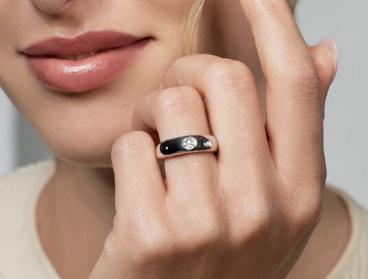 Verlobungsring Promise in 9K Weißgold mit Diamant 0,25ct