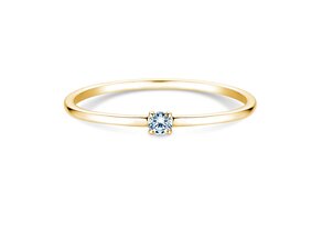 Verlobungsring Pure in 9K Gelbgold mit Diamant 0,04ct G/SI