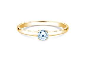 Verlobungsring Pure in 9K Gelbgold mit Diamant 0,23ct G/SI
