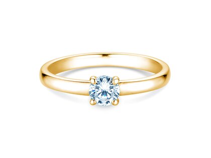 Verlobungsring Pure in 14K Gelbgold mit Diamant 0,30ct G/SI