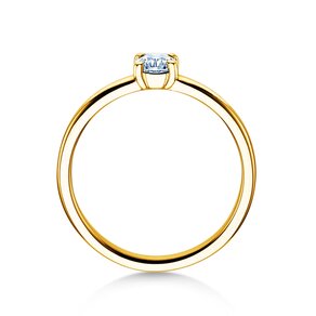Verlobungsring Pure in 14K Gelbgold mit Diamant 0,30ct G/SI