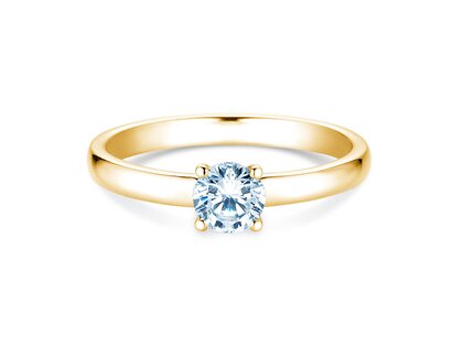Verlobungsring Pure in 9K Gelbgold mit Diamant 0,60ct H/SI
