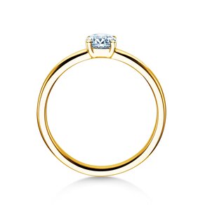 Verlobungsring Pure in 9K Gelbgold mit Diamant 0,60ct H/SI