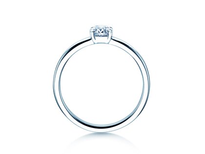 Verlobungsring Pure in 9K Weißgold mit Diamant 0,60ct G/SI