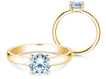 Verlobungsring Pure in 9K Gelbgold mit Diamant 2,00ct H/SI