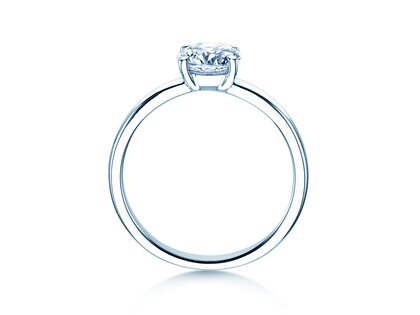 Verlobungsring Pure in 14K Weißgold mit Diamant 2,50ct G/VS