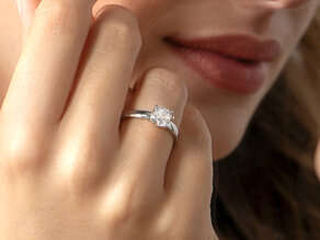 Verlobungsring Pure in 9K Gelbgold mit Diamant 2,00ct H/SI