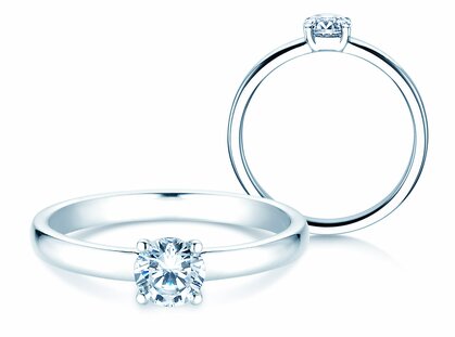 Verlobungsring Pure in Platin 950/- mit Diamant 0,50ct G/SI