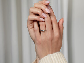 Verlobungsring Romance in 9K Weißgold mit Diamant 0,25ct G/SI
