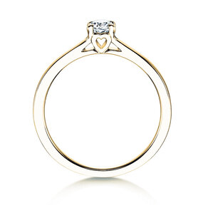Verlobungsring Romance in 9K Gelbgold mit Labordiamant 0,25ct E/VS