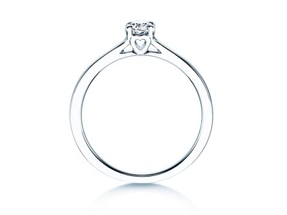 Verlobungsring Romance in 9K Weißgold mit Labordiamant 0,25ct E/VS