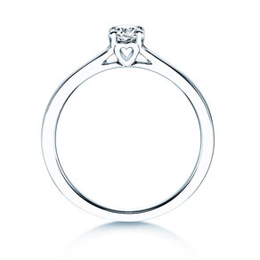 Verlobungsring Romance in 9K Weißgold mit Labordiamant 0,25ct E/VS