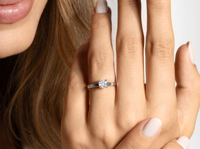 Verlobungsring Romance in 9K Gelbgold mit Diamant 0,50ct G/SI