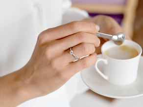 Verlobungsring Romance in 9K Weißgold mit Labordiamant 0,50ct E/VS