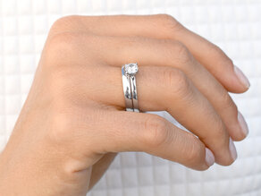 Verlobungsring Romance in 9K Weißgold mit Labordiamant 0,50ct E/VS