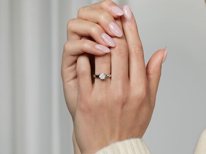 Verlobungsring Romance in 18K Roségold mit Diamant 0,75ct G/SI