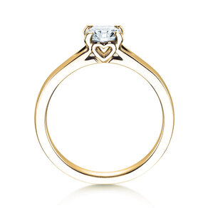Verlobungsring Romance in 18K Gelbgold mit Labordiamant 0,75ct E/VS