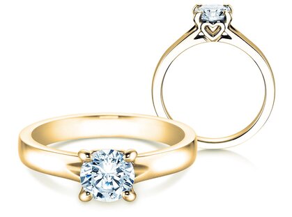 Verlobungsring Romance in 18K Gelbgold mit Diamant 1,00ct G/SI
