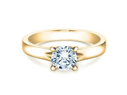 Verlobungsring Romance in 9K Gelbgold mit Diamant 1,00ct H/SI