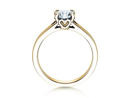 Verlobungsring Romance in 9K Gelbgold mit Diamant 1,00ct H/SI