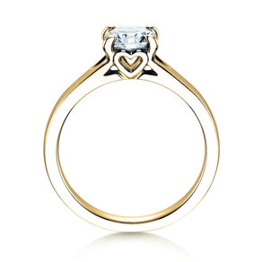 Verlobungsring Romance in 9K Gelbgold mit Diamant 1,00ct H/SI
