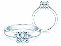 Verlobungsring Romance in 14K Weißgold mit Diamant 1,00ct G/SI