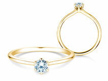Verlobungsring Royal in 18K Gelbgold mit Diamant 0,25ct G/SI