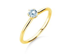 Verlobungsring Royal in 14K Gelbgold mit Diamant 0,30ct G/SI