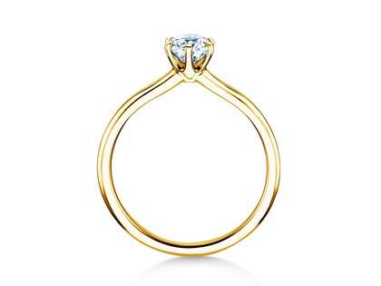 Verlobungsring Royal in 9K Gelbgold mit Labordiamant 0,50ct E/VS