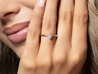 Verlobungsring Spirit in 18K Weißgold mit Diamant 0,25ct G/VS