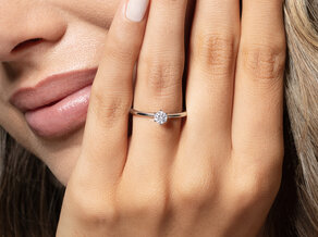 Verlobungsring Spirit in 18K Weißgold mit Diamant 0,25ct G/VS
