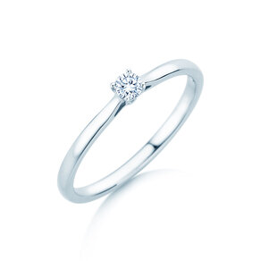 Verlobungsring Surprise in Silber 925/- mit Diamant 0,10ct H/SI