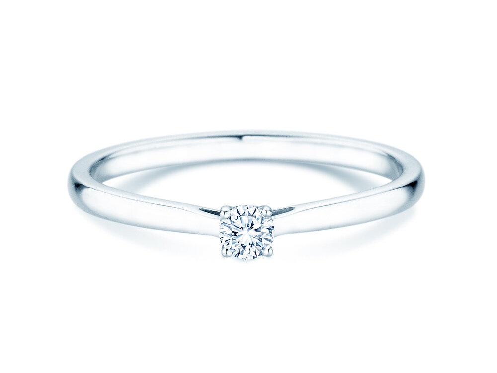 Verlobungsring Surprise in Silber 925/- mit Diamant 0,10ct G/SI