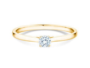 Verlobungsring Surprise in 9K Gelbgold mit Labordiamant 0,15ct E/VS