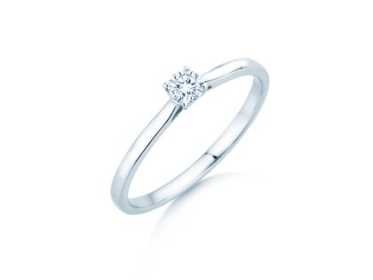 Verlobungsring Surprise in Silber 925/- mit Labordiamant 0,15ct E/VS