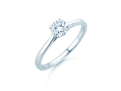 Verlobungsring Surprise in 9K Weißgold mit Labordiamant 0,50ct E/VS