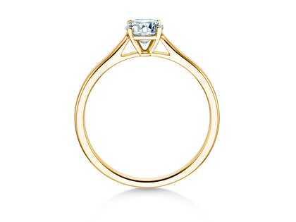 Verlobungsring Surprise in 14K Gelbgold mit Labordiamant 0,50ct E/VS