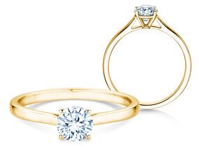 Verlobungsring Surprise in 18K Gelbgold mit Diamant 0,60ct G/SI