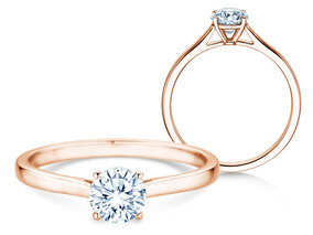 Verlobungsring Surprise in 18K Roségold mit Diamant 0,60ct G/SI