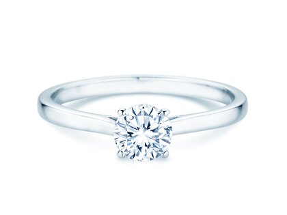 Verlobungsring Surprise in 18K Weißgold mit Diamant 0,60ct H/SI