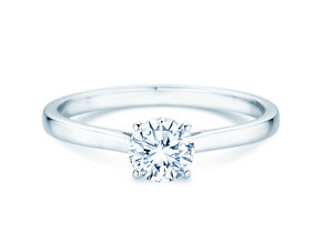Verlobungsring Surprise in 18K Weißgold mit Diamant 0,60ct H/SI