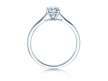 Verlobungsring Surprise in 18K Weißgold mit Diamant 0,60ct H/SI