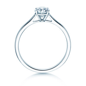 Verlobungsring Surprise in 18K Weißgold mit Diamant 0,60ct H/SI