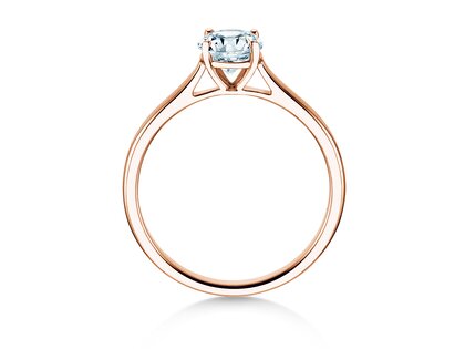 Verlobungsring Surprise in 18K Roségold mit Labordiamant 0,75ct E/VS