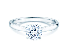Verlobungsring Surprise in 18K Weißgold mit Diamant 1,00ct H/SI