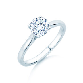 Verlobungsring Surprise in 18K Weißgold mit Diamant 1,00ct H/SI